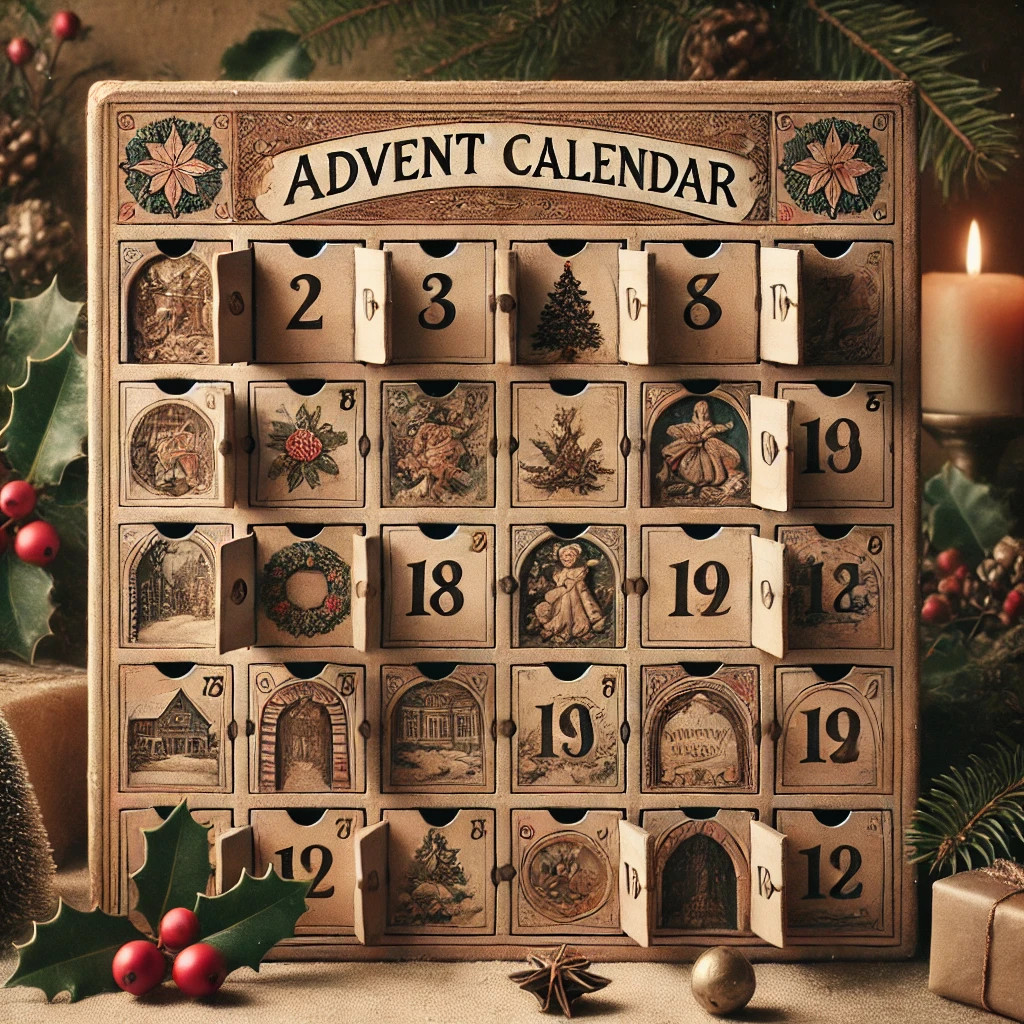 wooden advent calendar